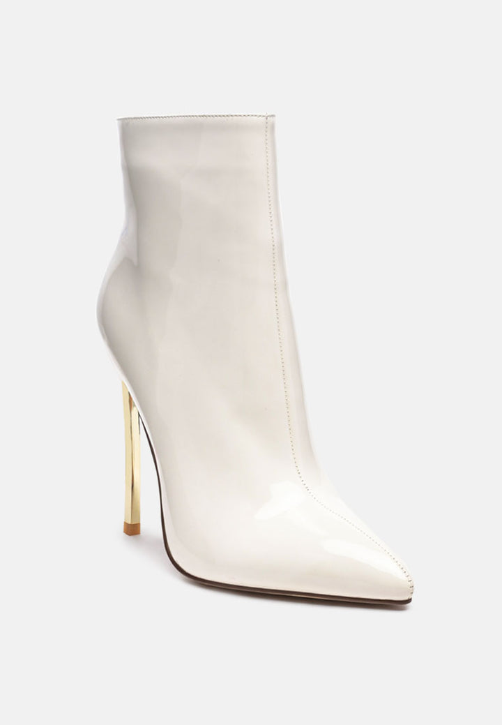 Shine High Patent PU Stiletto Boot by ruw#color_white