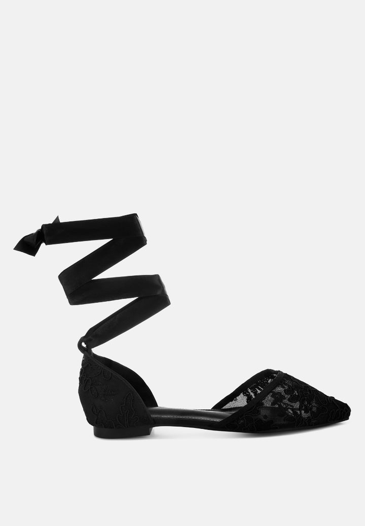 pearl & rhinestone strap flat sandals by ruw#color_black