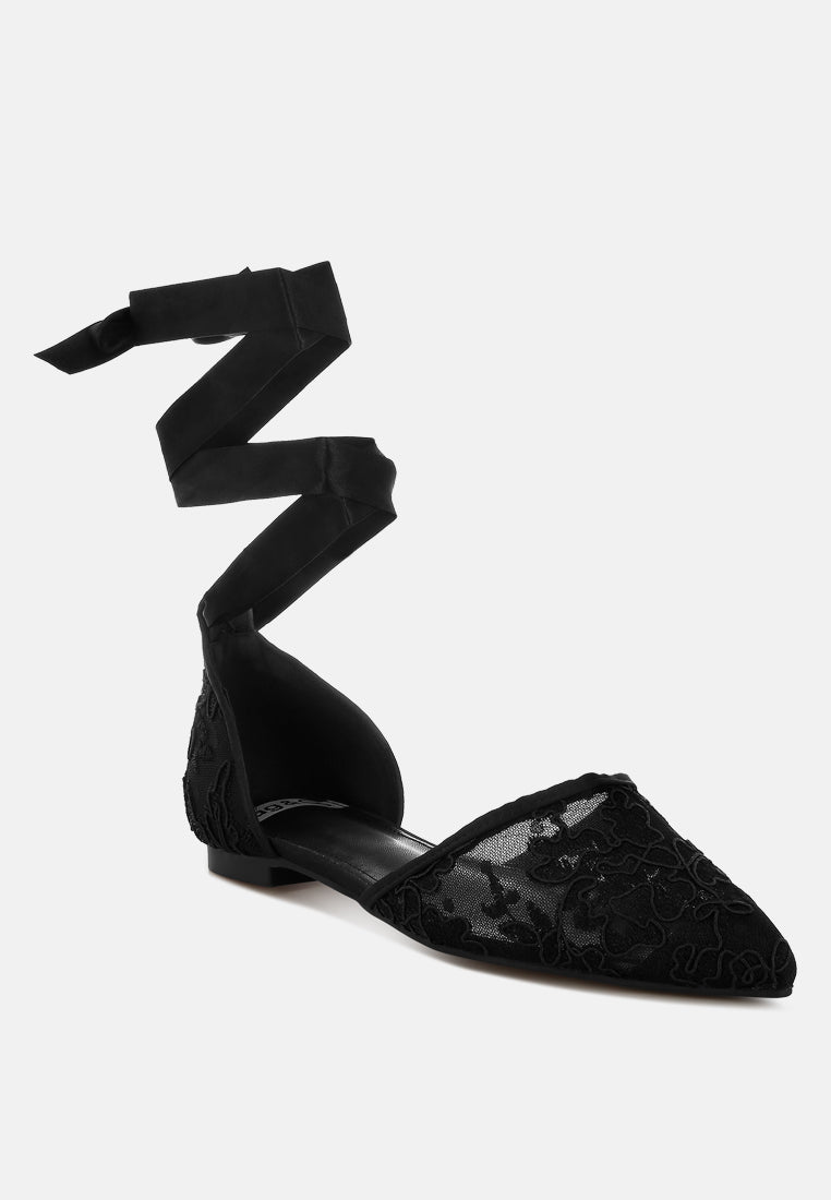 pearl & rhinestone strap flat sandals by ruw#color_black