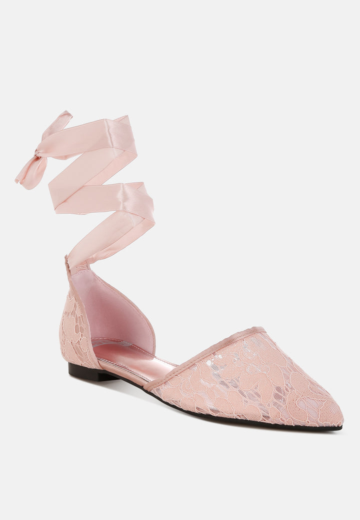 pearl & rhinestone strap flat sandals by ruw#color_blush