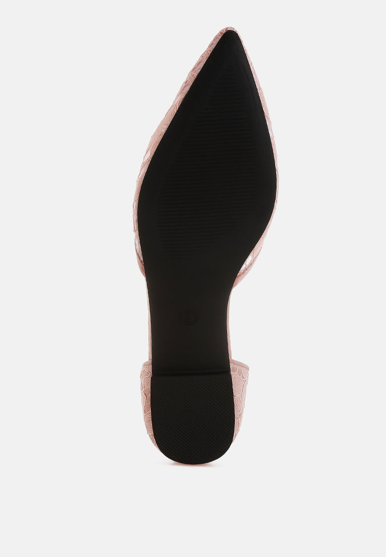 pearl & rhinestone strap flat sandals by ruw#color_blush