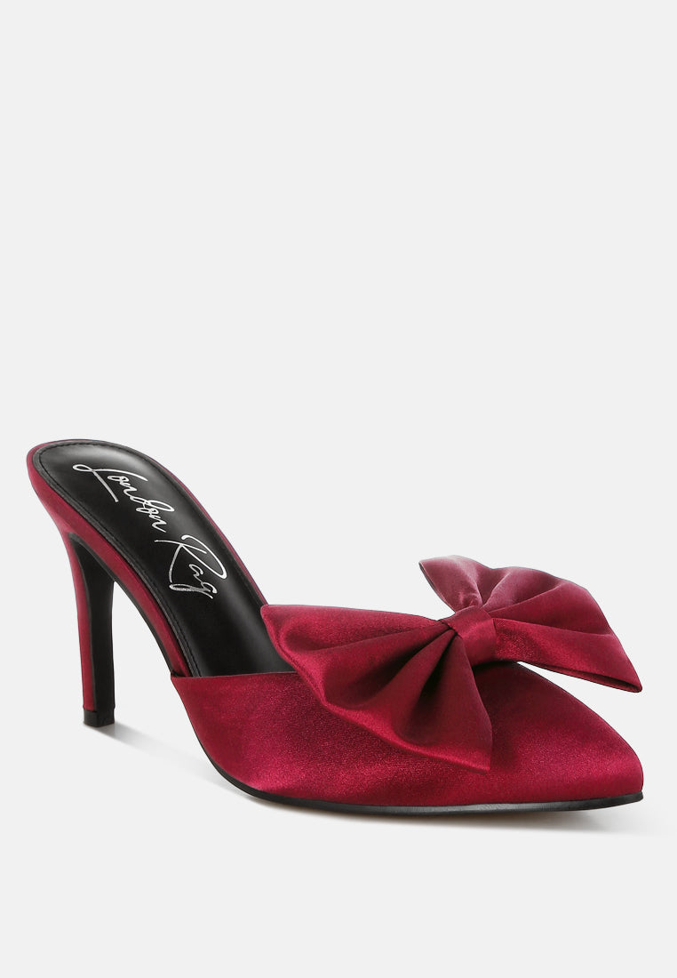 sidonie bow detail stiletto mules#color_burgundy