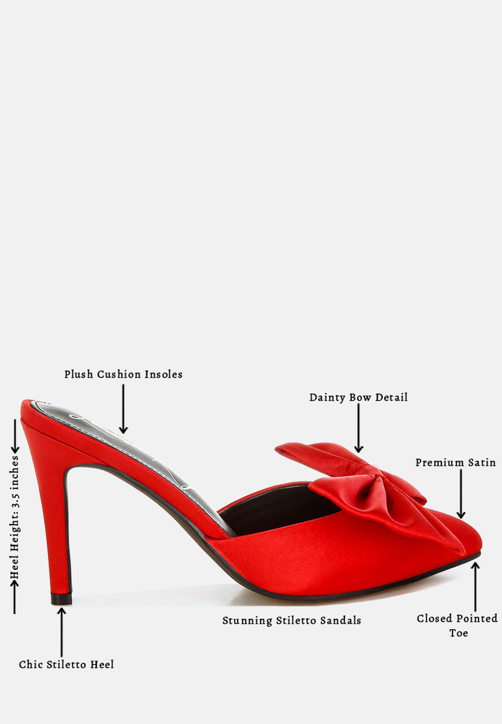 sidonie bow detail stiletto mules#color_red