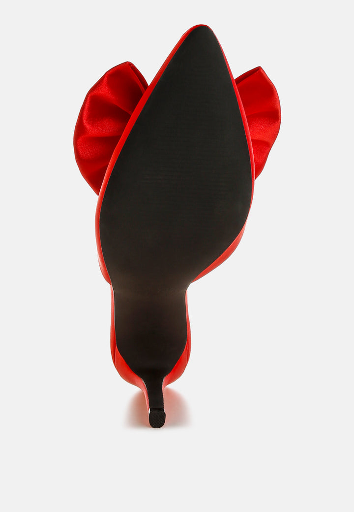 sidonie bow detail stiletto mules#color_red