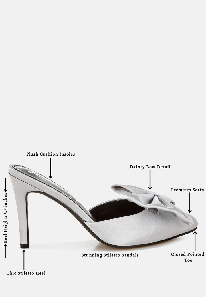 sidonie bow detail stiletto mules#color_silver