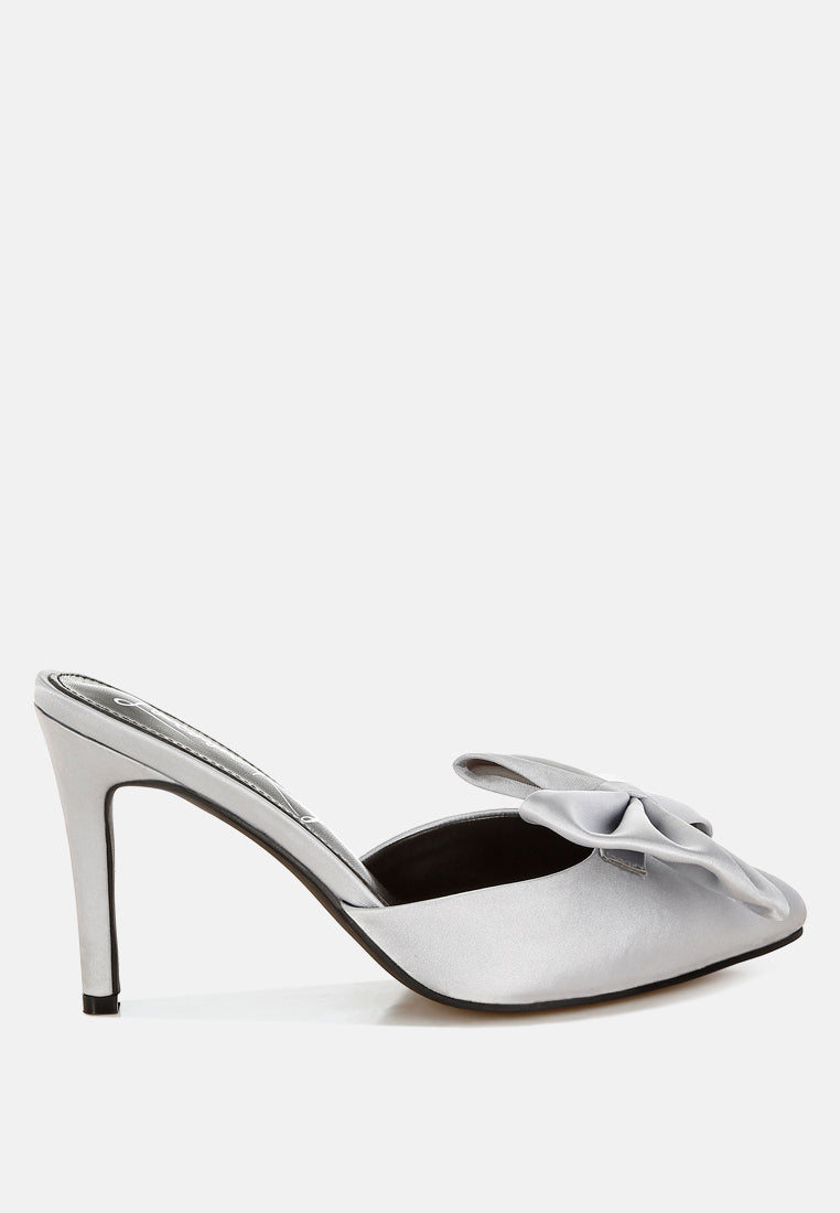 sidonie bow detail stiletto mules#color_silver