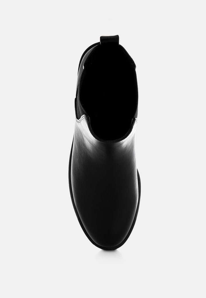 sigrun faux leather chelsea boots#color_black