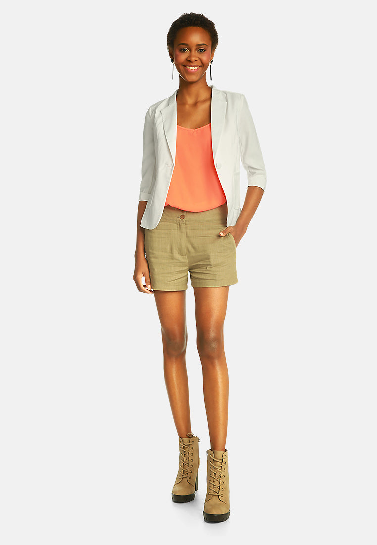 single breasted blazer#color_white