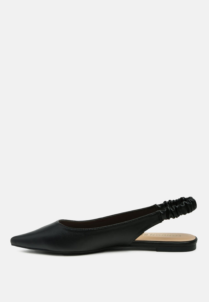 Sling back pointed Flats#color_black