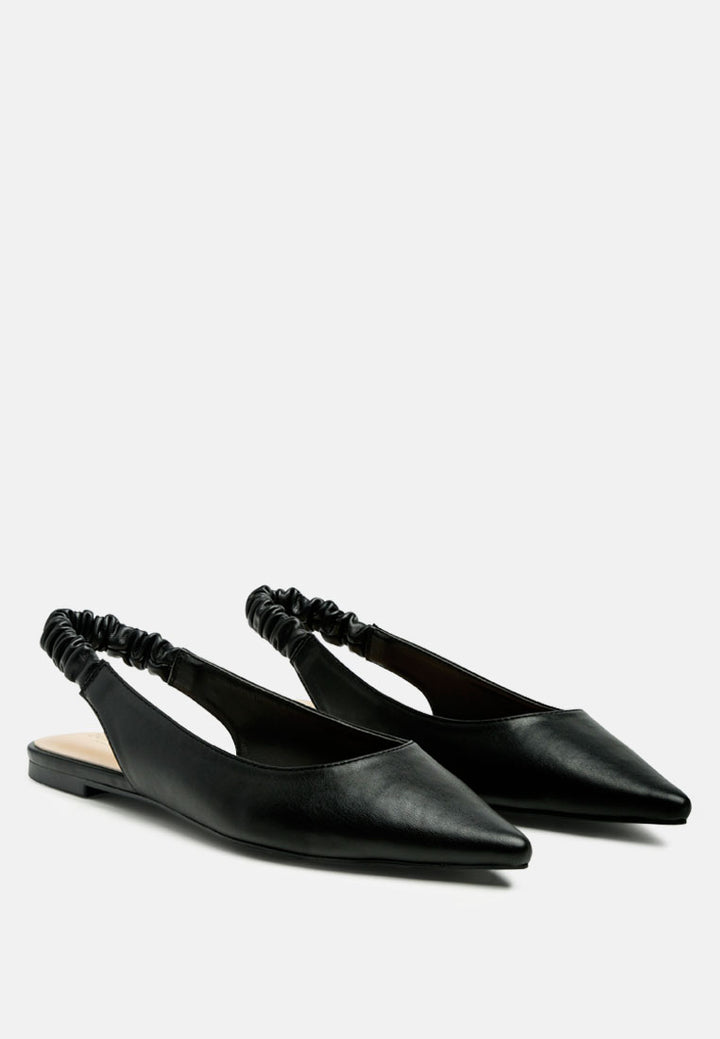 Sling back pointed Flats#color_black