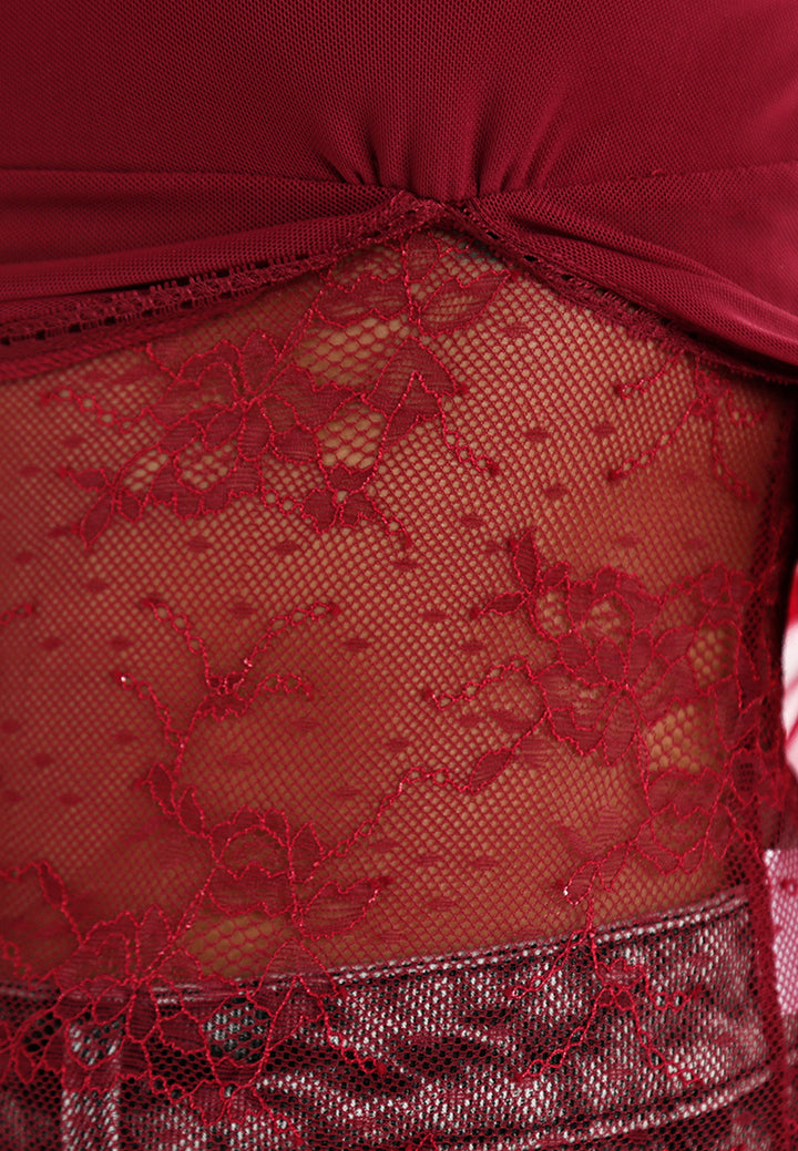 slit detail slip top#color_burgundy