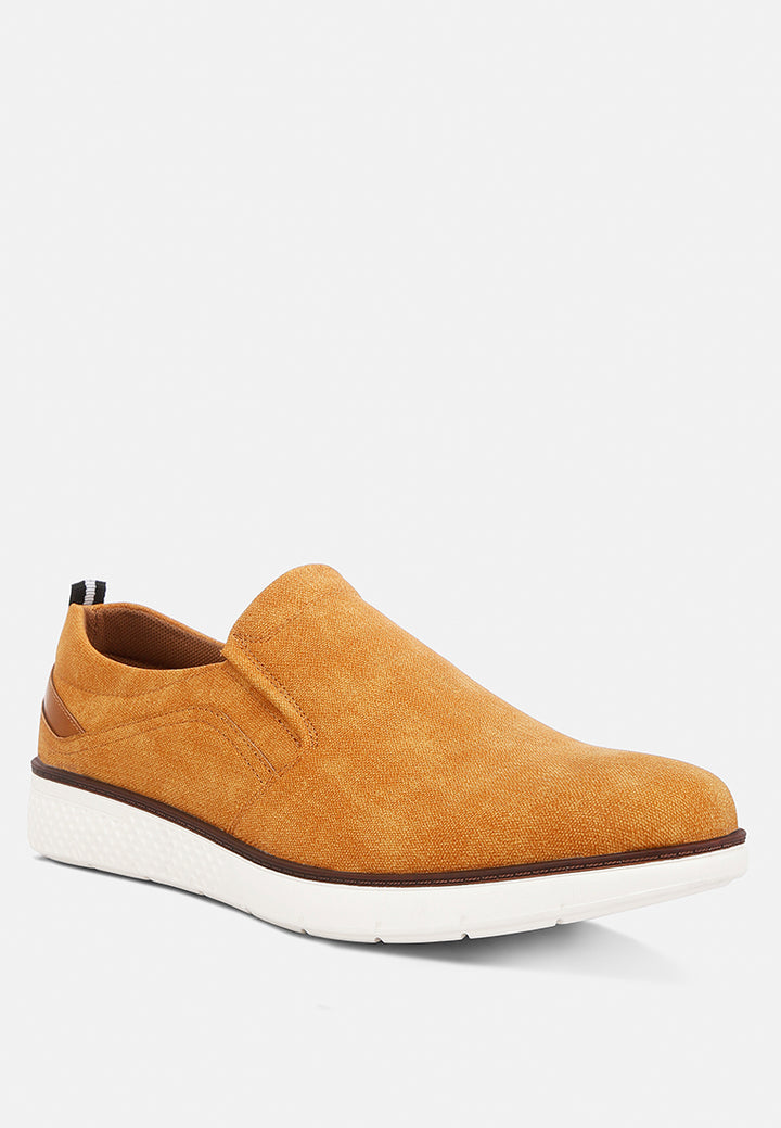 men's slip-on casual sneakers by ruw#color_tan