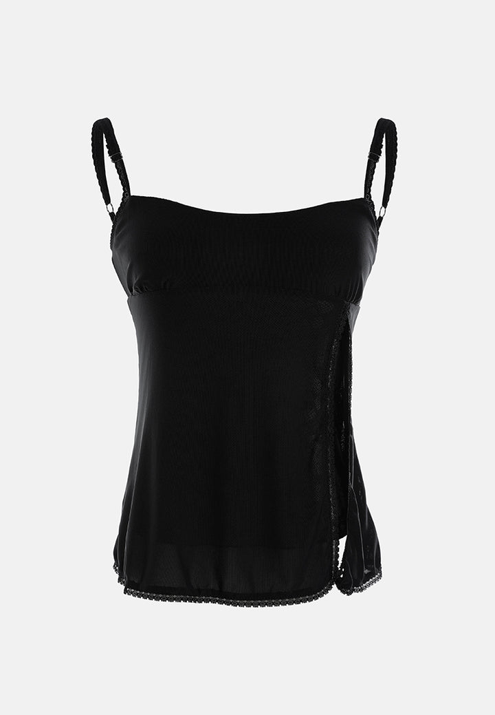 slit detail slip top#color_black