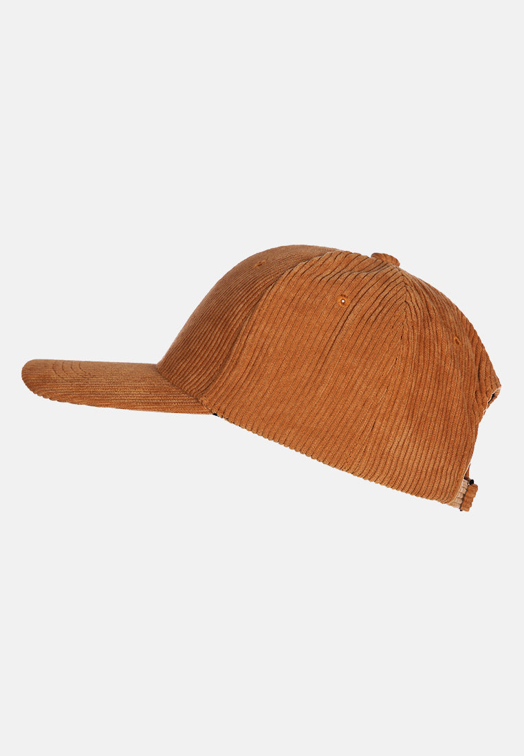 solid corduroy baseball cap#color_mustard
