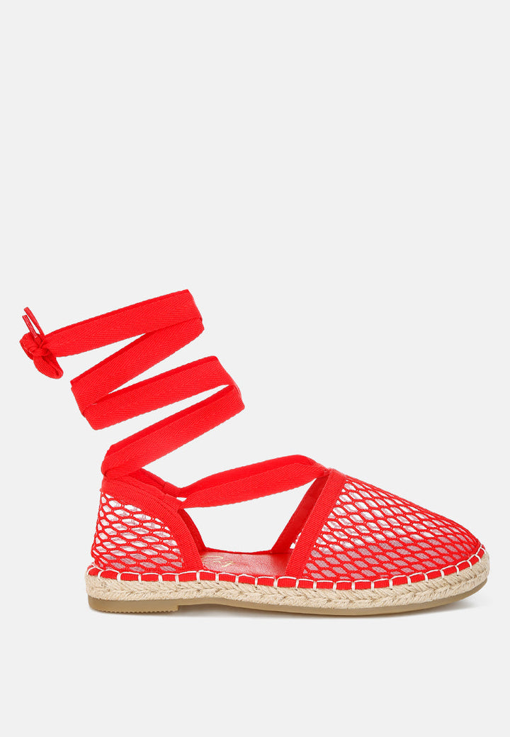sonara mesh flat espadrille sandals#color_red