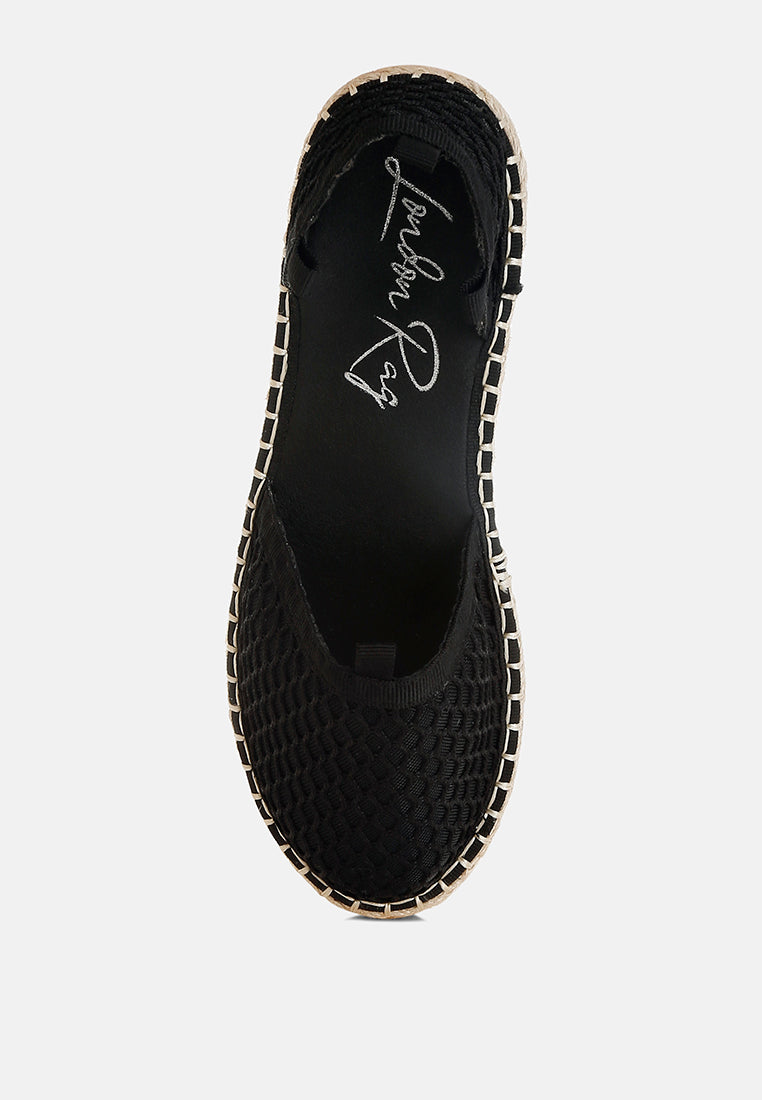 sonara mesh flat espadrille sandals#color_black
