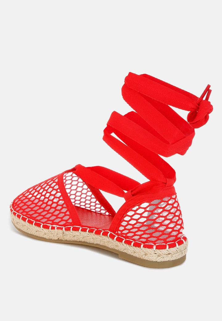 sonara mesh flat espadrille sandals#color_red