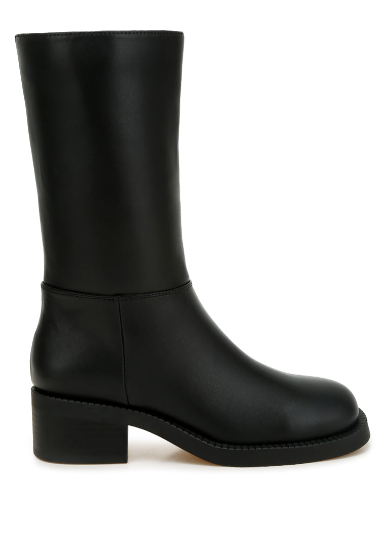 block heel calf boots by ruw#color_black