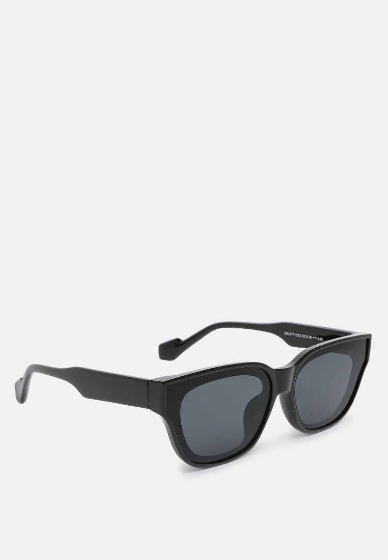 square cat eye sunglasses by ruw#color_black