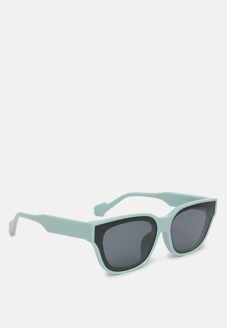 square cat eye sunglasses by ruw#color_mint-green