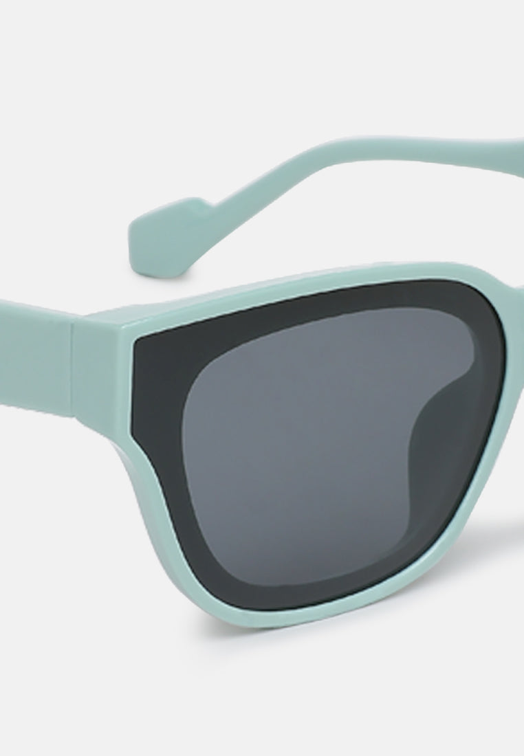 square cat eye sunglasses by ruw#color_mint-green