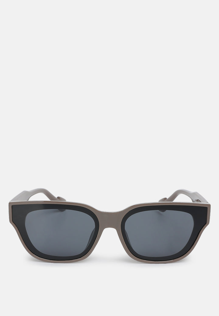 square cat eye sunglasses by ruw#color_coffee