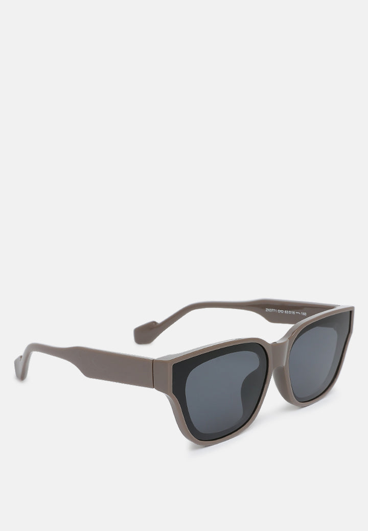 square cat eye sunglasses by ruw#color_coffee