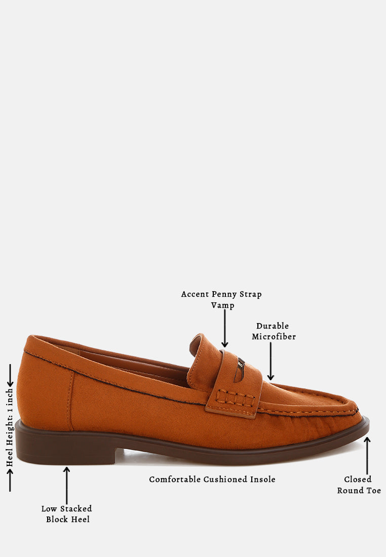 stahla round toe loafers by ft#color_tan-man-made-suede