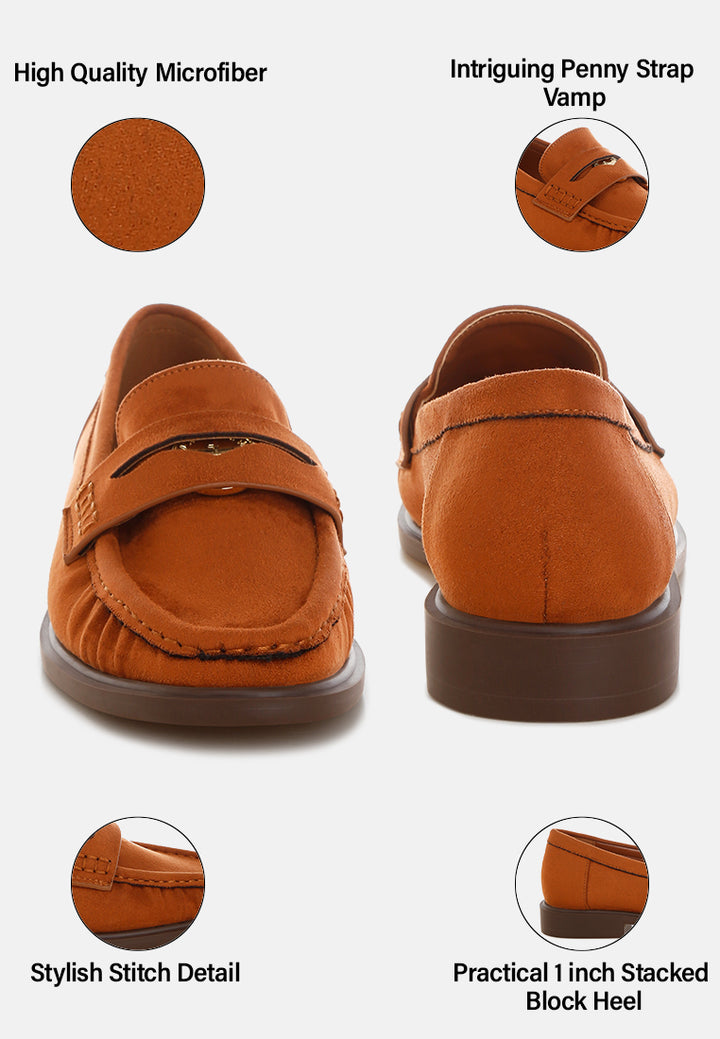 stahla round toe loafers by ft#color_tan-man-made-suede