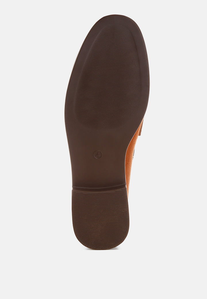 stahla round toe loafers by ft#color_tan-man-made-suede