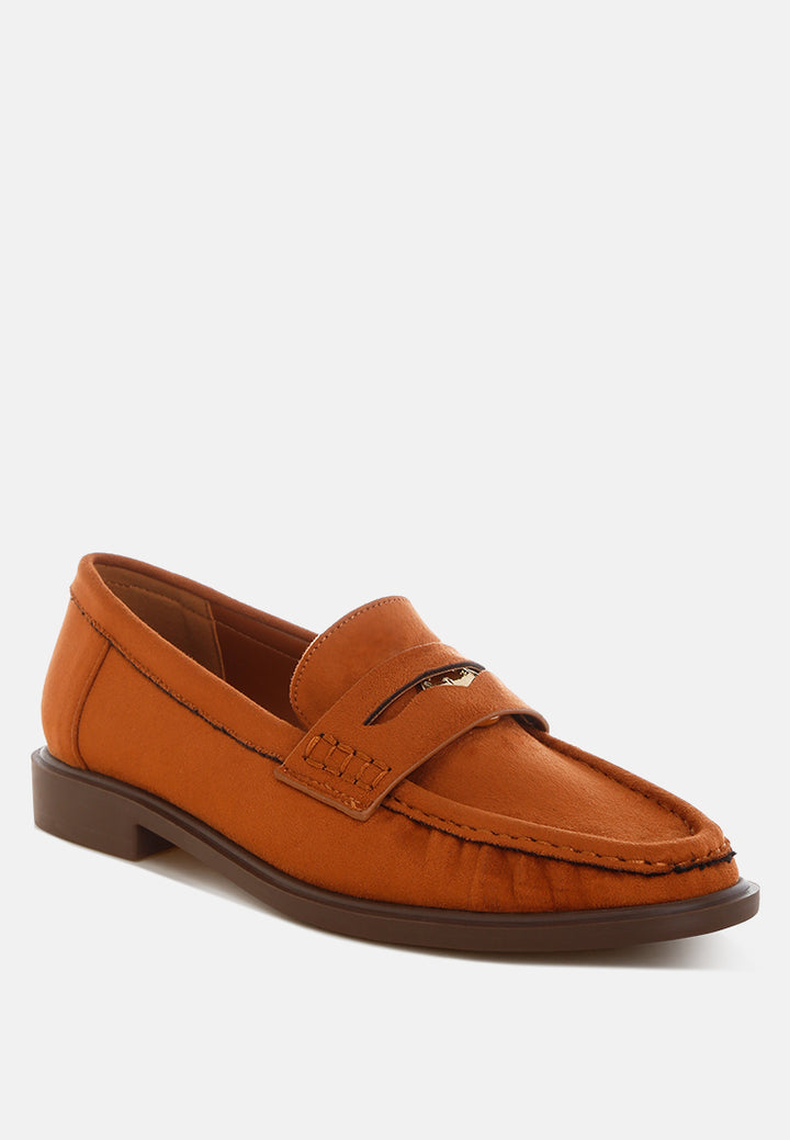 stahla round toe loafers by ft#color_tan-man-made-suede