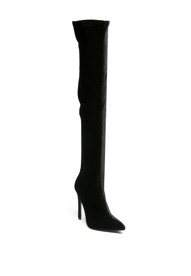 tilera stretch over the knee stiletto boots by ruw#color_black