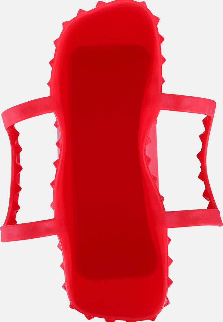 studded jelly candy tote#color_red
