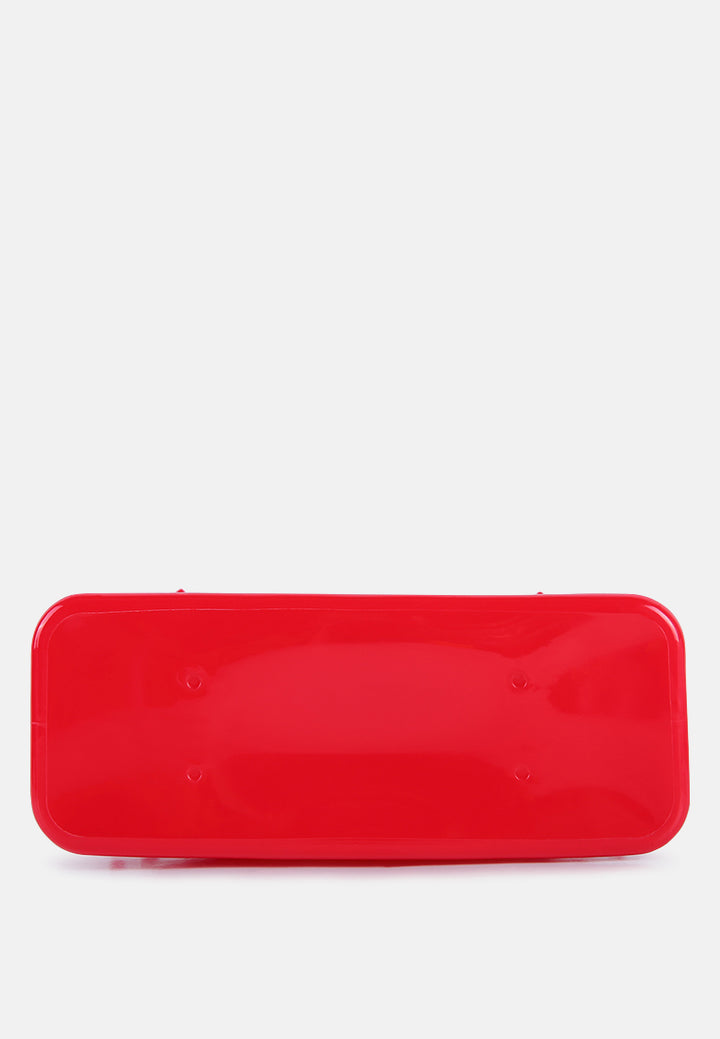 studded jelly candy tote#color_red