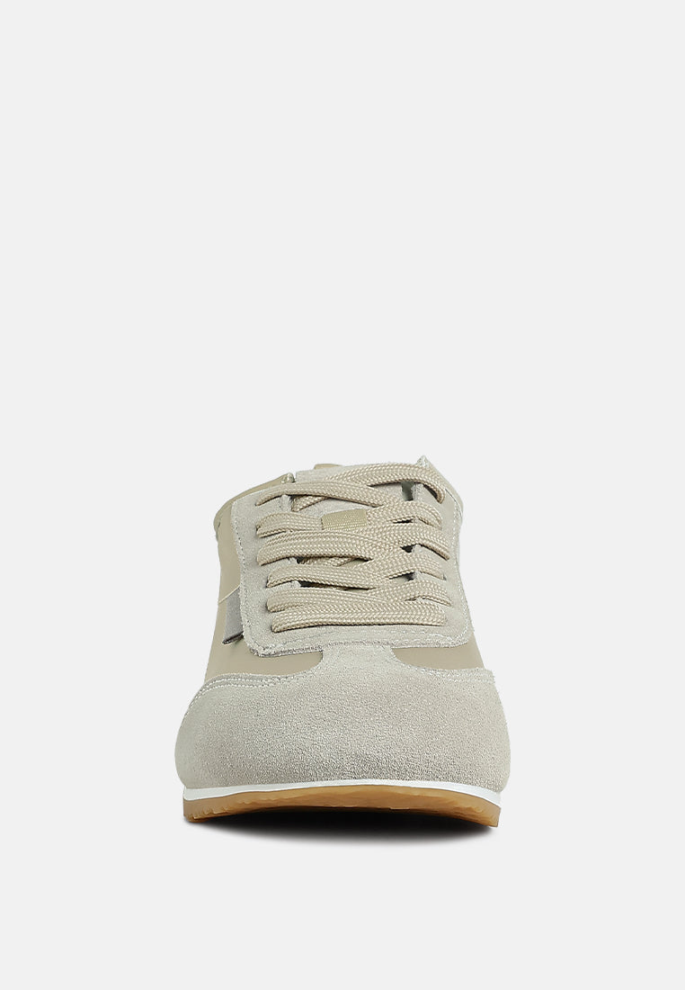 suede sneakers by ruw#color_beige