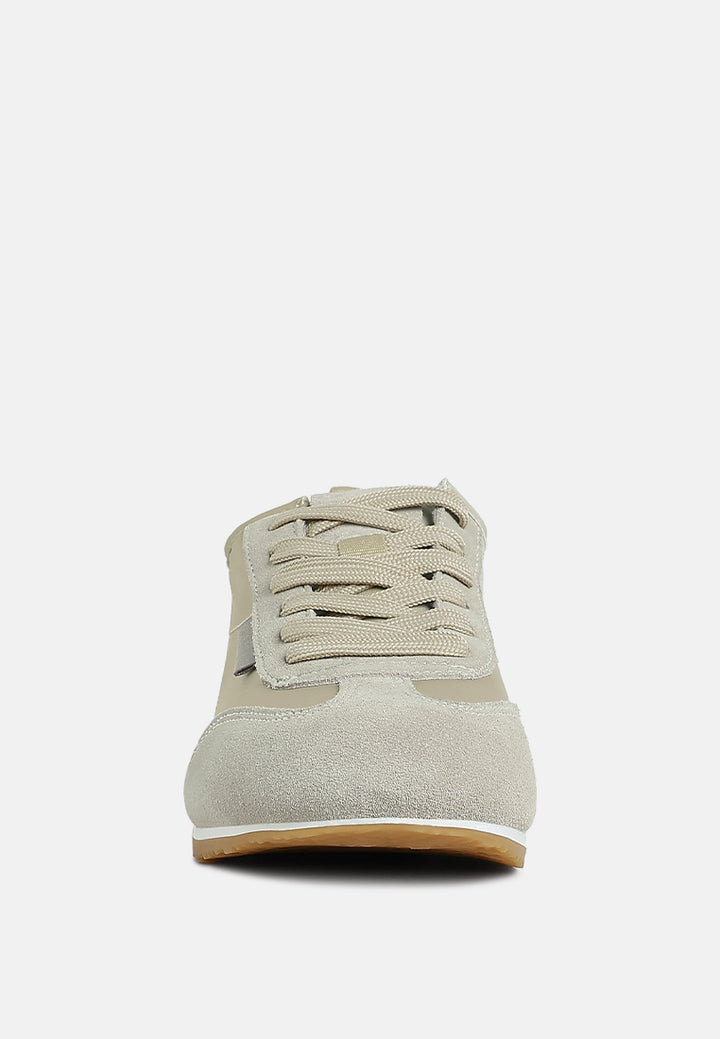 suede sneakers by ruw#color_beige