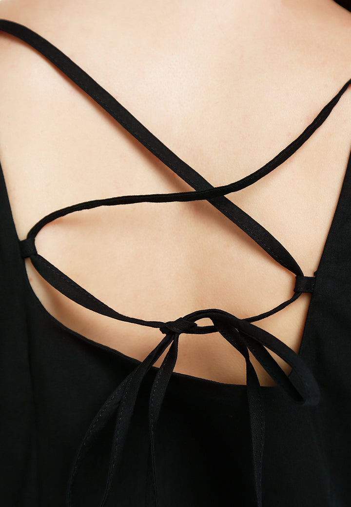 sweetheart neck a-line dress by ruw#color_black
