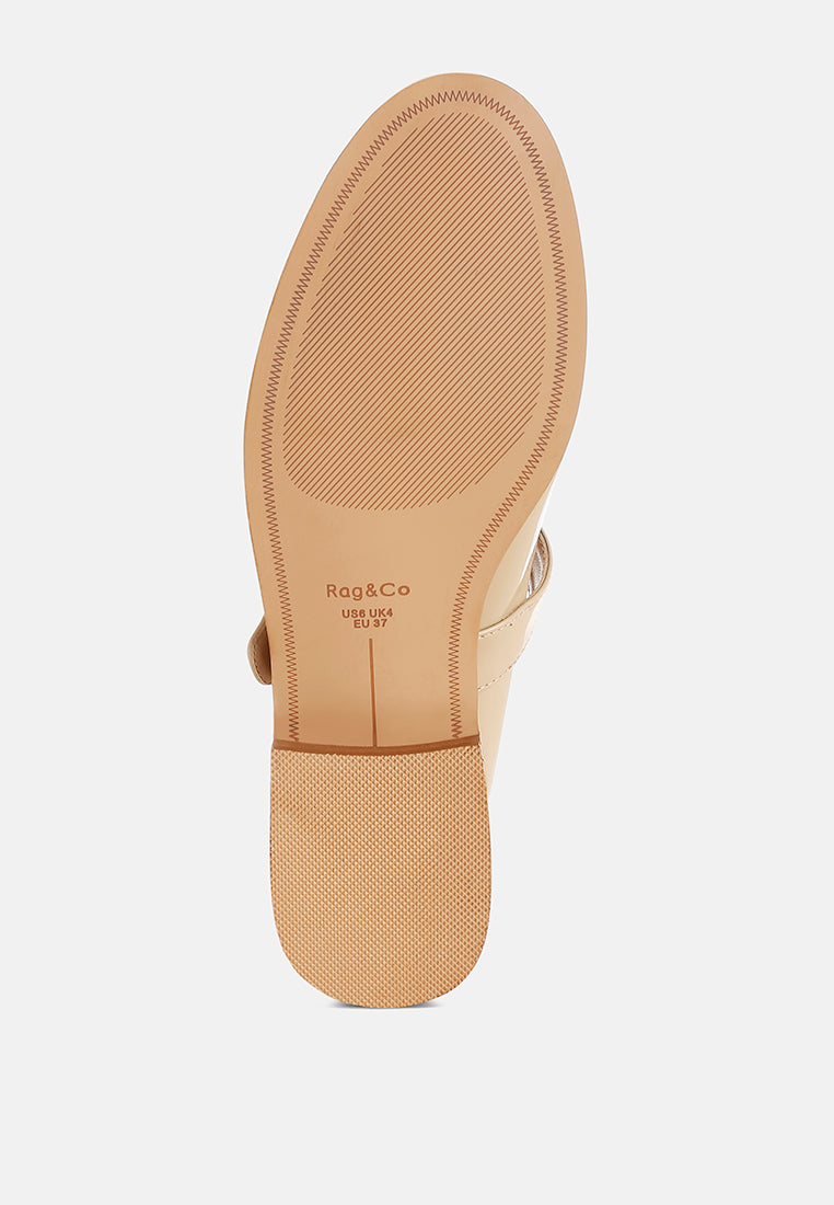 swenson patent pleather mary jane loafers#color_beige