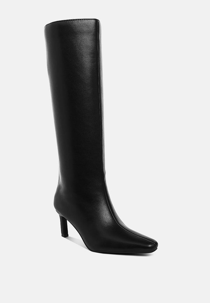 kitten heel long boots by ruw#color_black