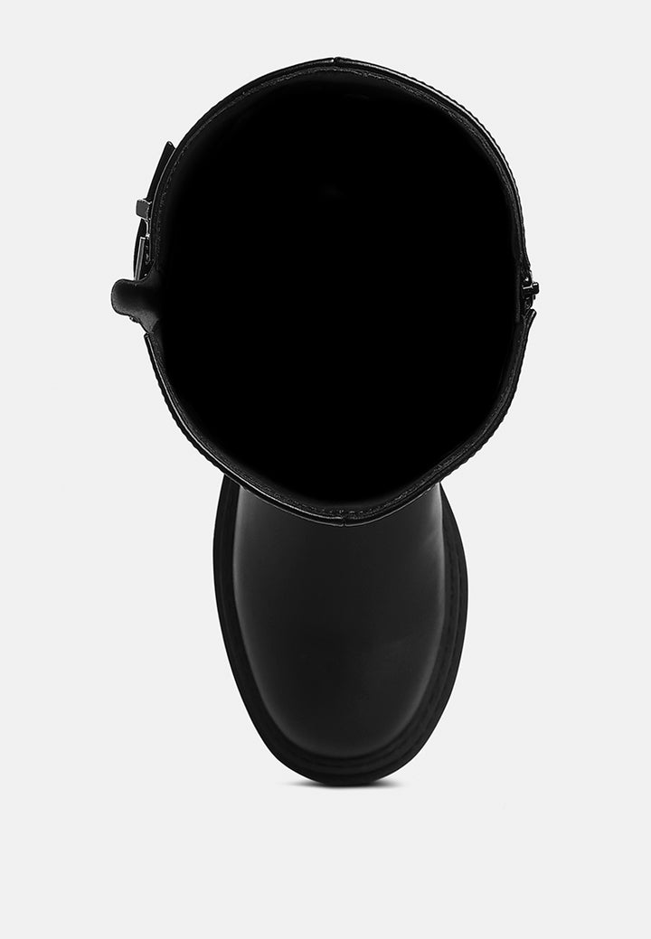 harnes detail long boots by ruw#color_black