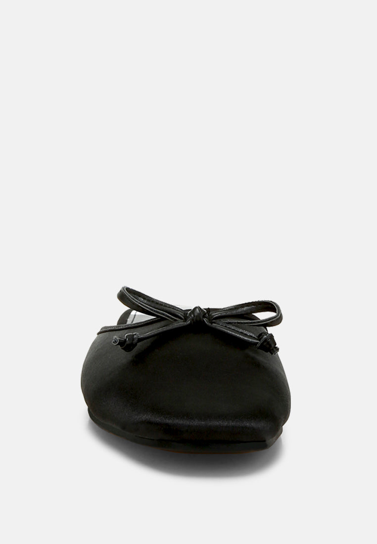 satin bow detail mules by ruw#color_black