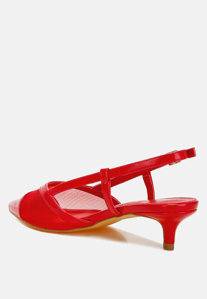 mesh slingback sandals by ruw#color_red