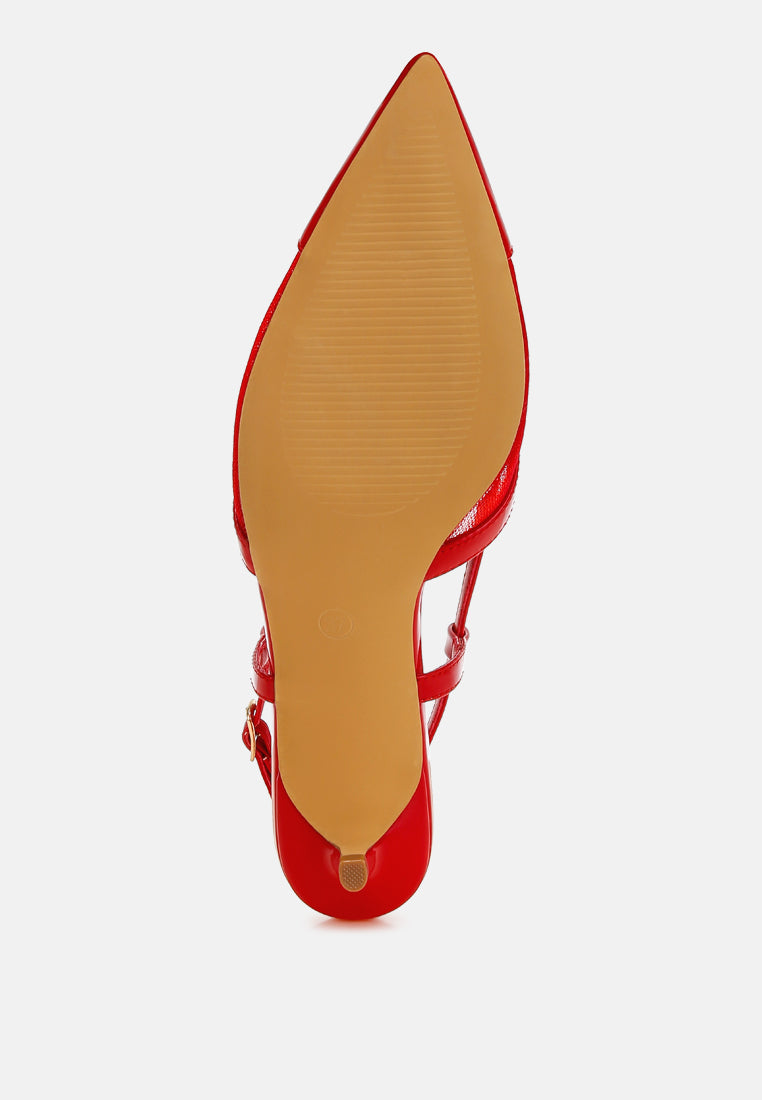 mesh slingback sandals by ruw#color_red