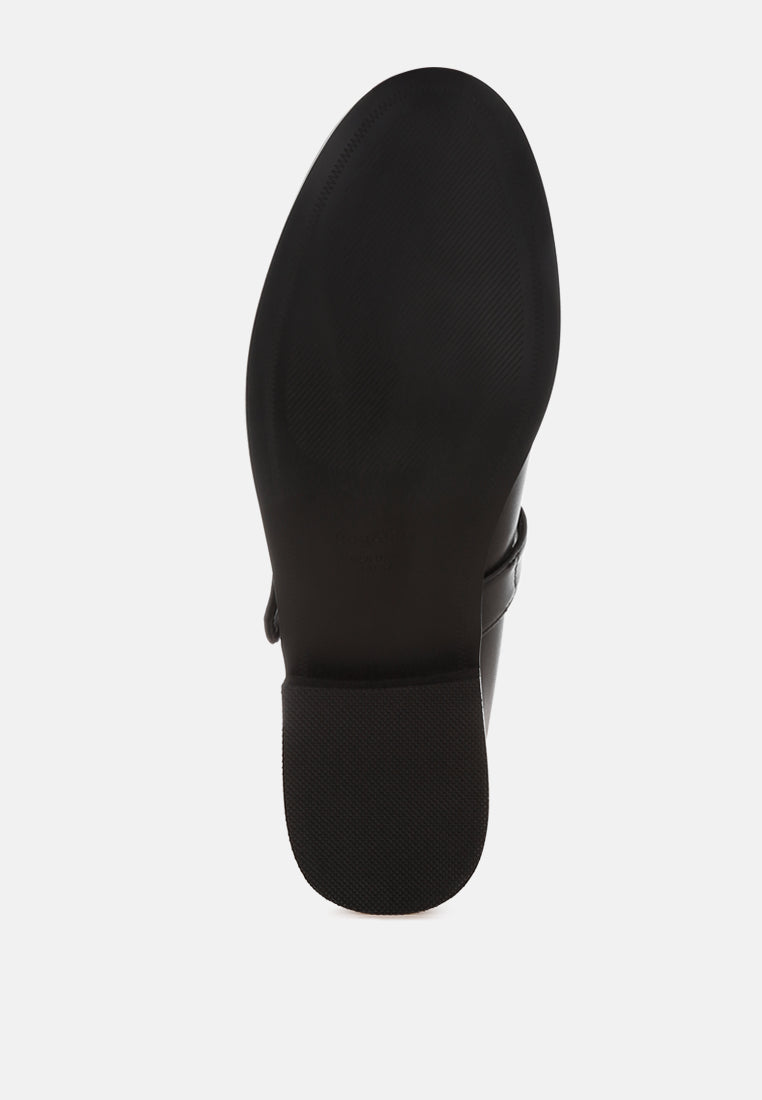 tesoro low heel mary jane loafers#color_black