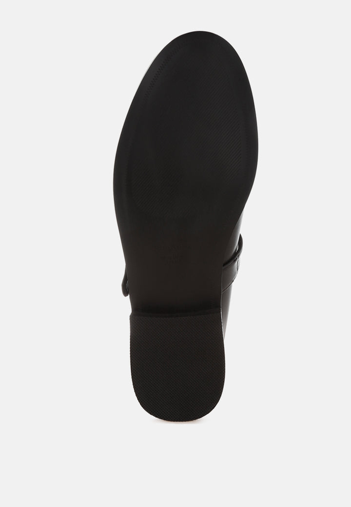 tesoro low heel mary jane loafers#color_black