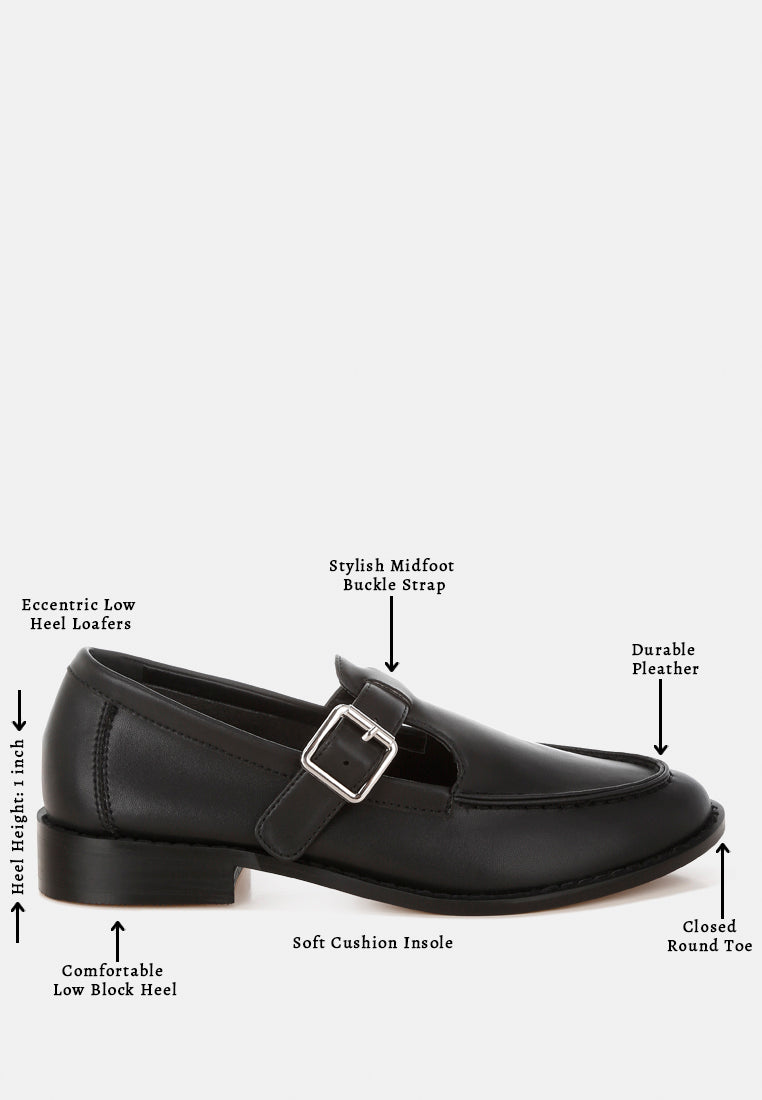 tesoro low heel mary jane loafers#color_black