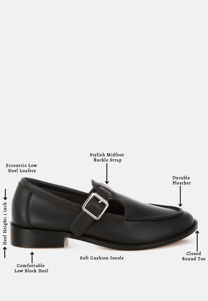 tesoro low heel mary jane loafers#color_black