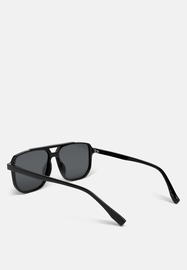 thin rim navigator sunglasses by ruw#color_black