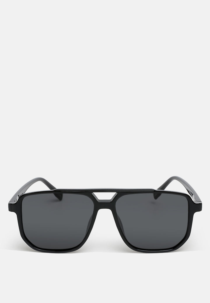 thin rim navigator sunglasses by ruw#color_black