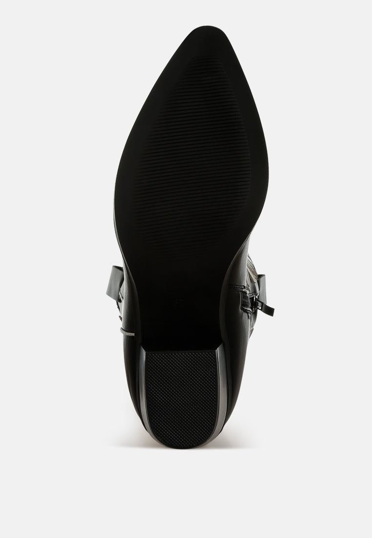 winged patchwork cowboy boots by ruw#color_black